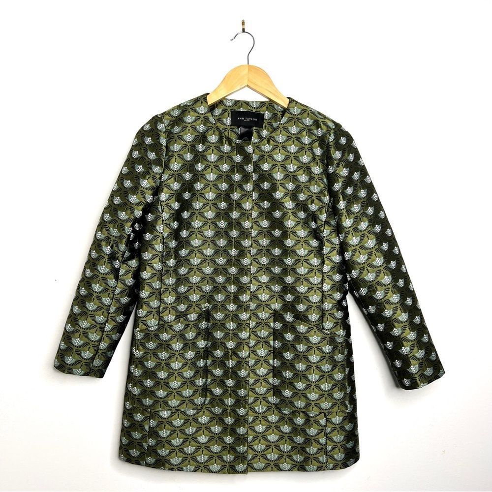 Ann Taylor Peacock Structured Blazer